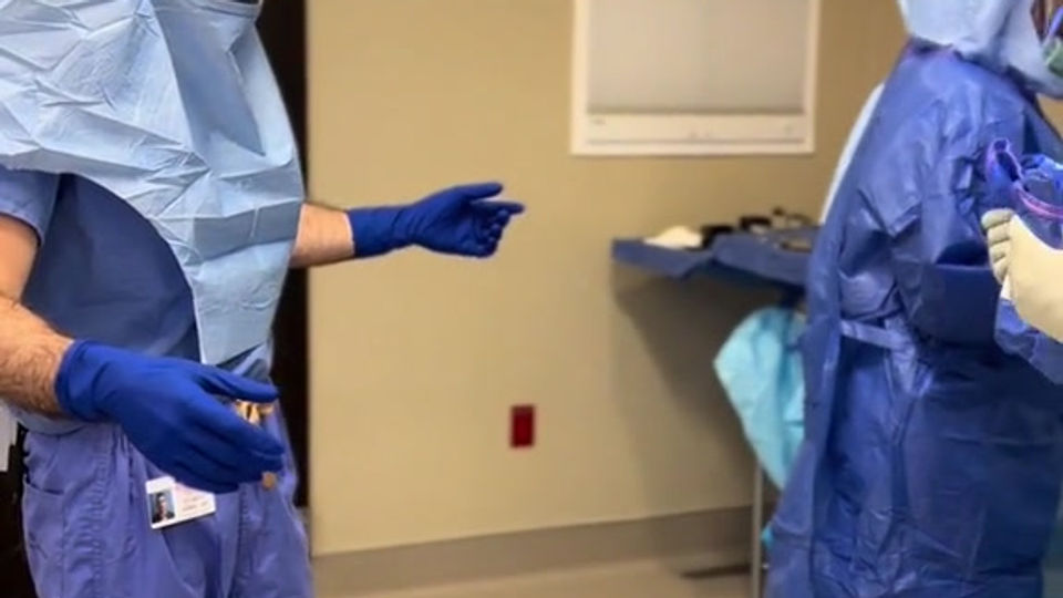 Dr. Dibra’s Gowning Technique | Thumb Hole & Triple Gloves